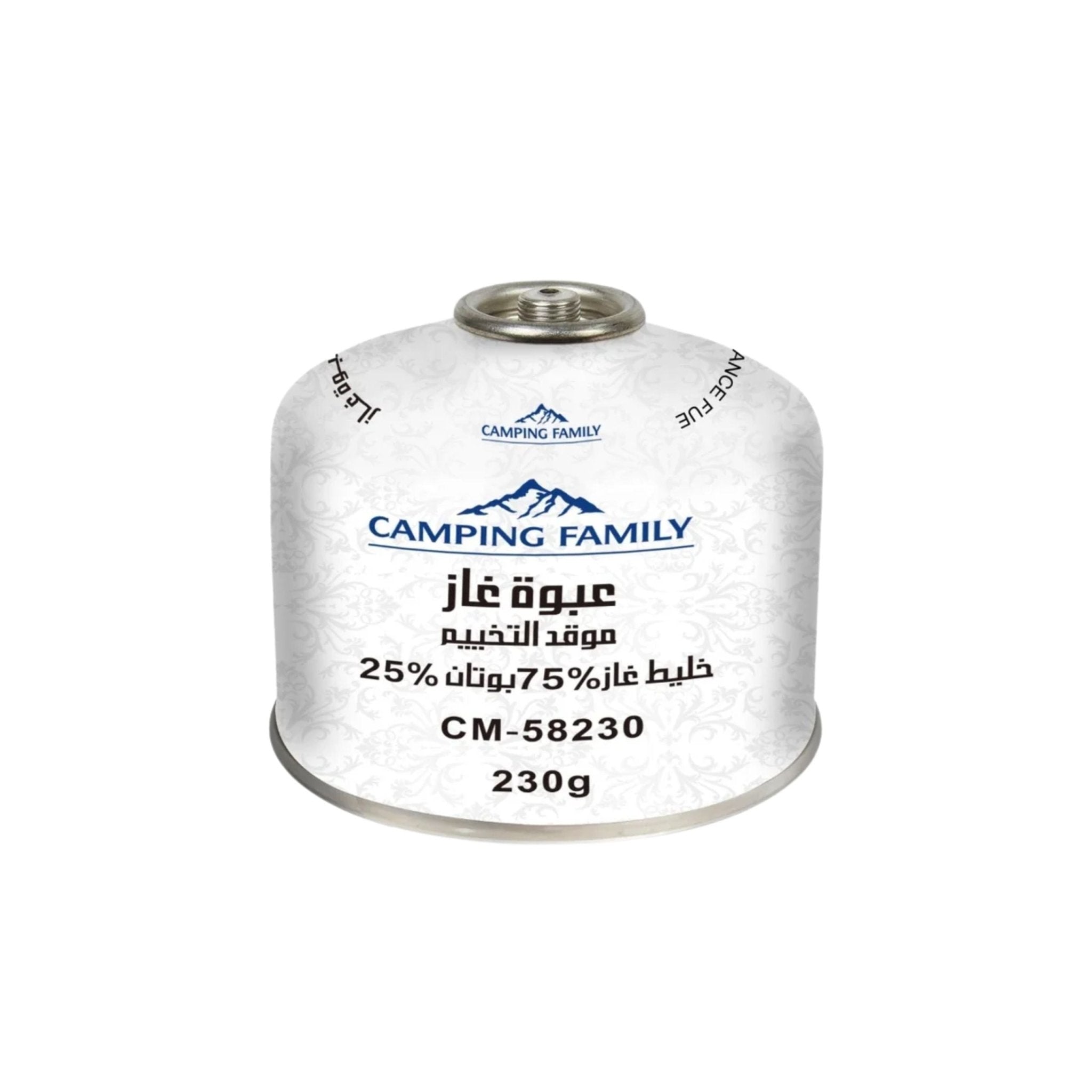 Camping Family Butane Gas Screw Type 230g - White